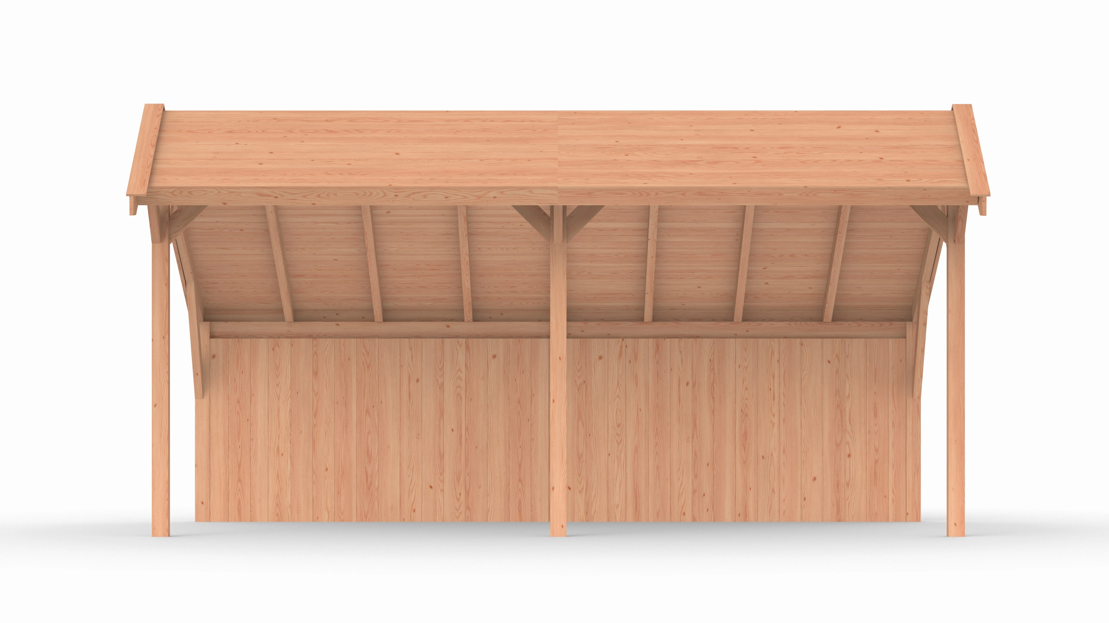 Douglas kapschuur, 600 x 300, met achterwand, Westwood Comfort - Afbeelding 5